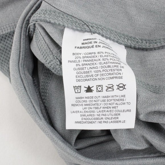 Nike Fast Womens Mid-Rise Crop Running Leggings Gray Size Large - Picture 10 of 10